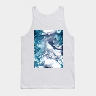 Real Marble Glitch Pattern Tank Top